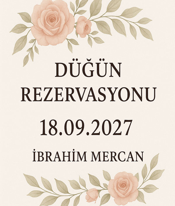 Dügün  Rezerve Ibrahim mercan